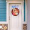 Hello Summer Sign: 12 × 12 Inch Summer Welcome Sign for Front Door, Farmhouse Porch, Beach Restaurant, Shop, Round Wooden Hanging Sign